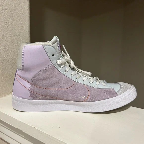 NIKE Blazer Youth Size 6Y Mid 77 Barley Grape Metallic Copper DQ6084 500 - Picture 5 of 9